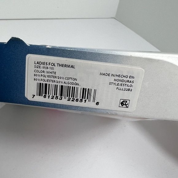 Fruit Of The Loom Womens Beyond Soft Waffle Pant Size Medium 8-10 White Thermal - Picture 8 of 12